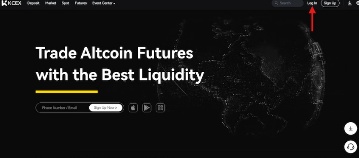 ورود به صرافی کی سی ایکس KCEX بدون فیلترشکن 